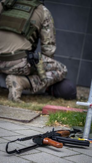 Ćwiczenia dowódczo - sztabowe na terenie Rafinerii Gdańskiej