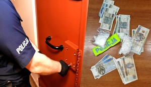 zabezpieczone substancje i gotówka