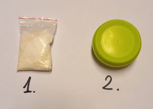 zabezpieczone przez policjantów substancje
