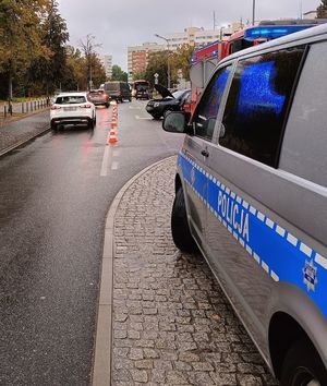 skutki porannego wypadku drogowego