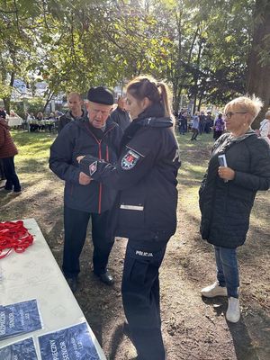 policjanci podczas spotkania