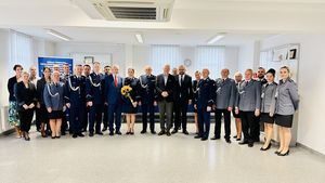 Uroczyste zdanie stanowiska przez Komendanta Powiatowego Policji w Wejherowie insp. Annę Kos