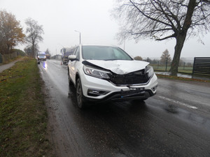 Auto sprawcy wypadku i miejsce zdarzenia