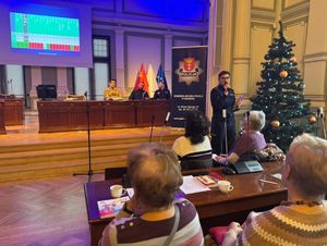 Policjanci na debacie