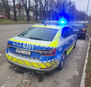 Praca policjantów na drogach