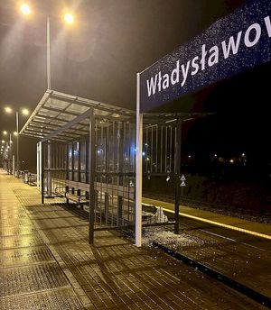 peron dworca we Władysławowie