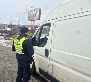 policjanci podczas działań