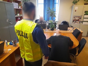 zatrzymany podczas czynności