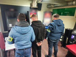 zabezpieczone maszyny i zatrzymani