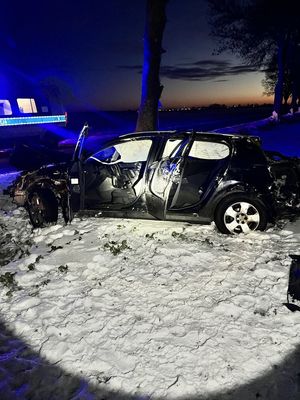 17-latek bez uprawnień spowodował wypadek drogowy