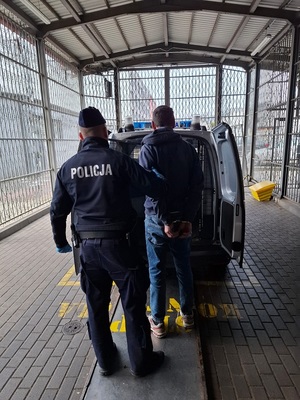 zatrzymany mężczyzna