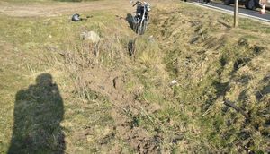 Nietrzeźwy motocyklista bez uprawnień spowodował kolizję