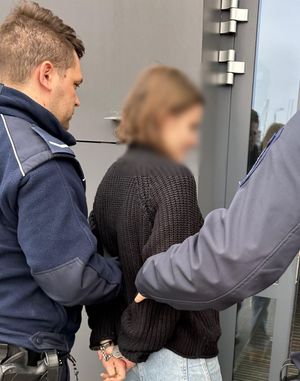 zatrzymana z policjantem