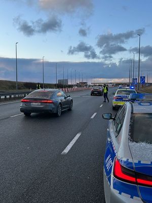 Policjanci podczas działań