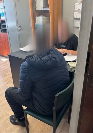 zatrzymany podczas wykonywania dokumentacji