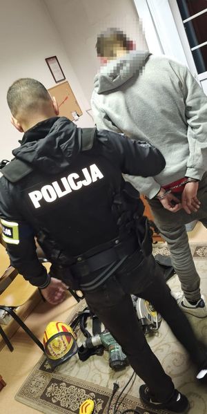 zatrzymany mężczyzna