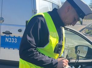 mundurowi podczas kontroli