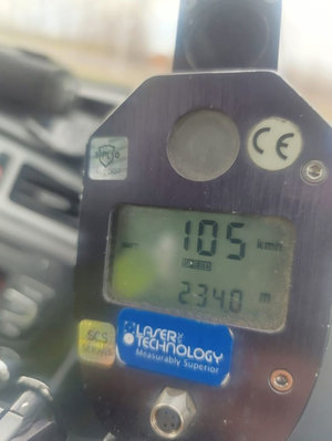 prędkość kierowcy na mierniku