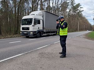 policjanci podczas działań