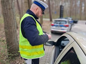 policjanci podczas działań