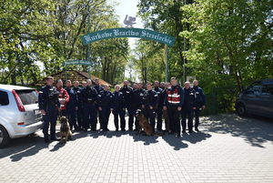 Policyjne psy służbowe podczas ćwiczeń