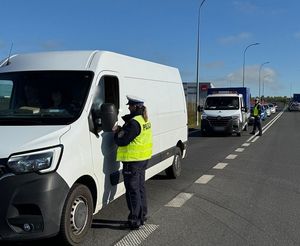policjanci podczas działań