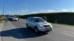 policjanci podczas działań