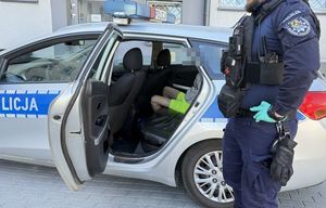 zatrzymana w radiowozie