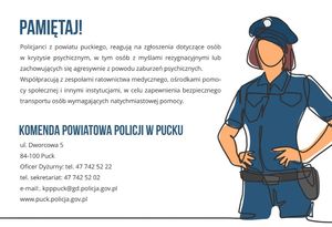 Oficer Prasowy z puckiej komendy współautorką poradnika informującego o dostępnych formach pomocy dla osób z zaburzeniami psychicznymi i dotkniętych kryzysami zdrowia psychicznego