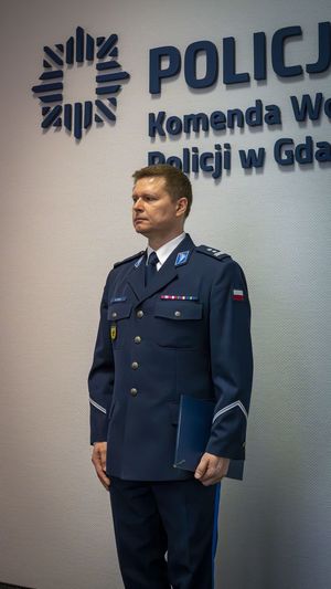 MIANOWANIE MŁ. INSP. MARCINA SZPAKA NA STANOWISKO NACZELNIKA WYDZIAŁU KONWOJOWO-OCHRONNEGO KOMENDY WOJEWÓDZKIEJ POLICJI W GDAŃSKU