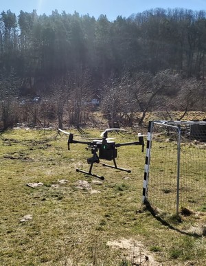 policjanci podczas działań