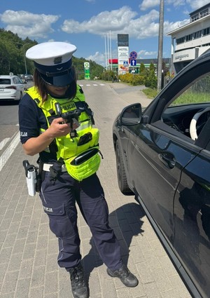 policjanci podczas działań