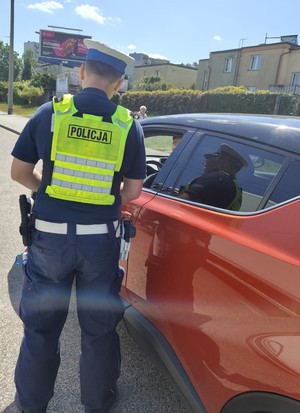 policjanci podczas działań