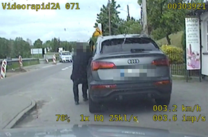 zdjęcia z policyjnego wideorejestratora