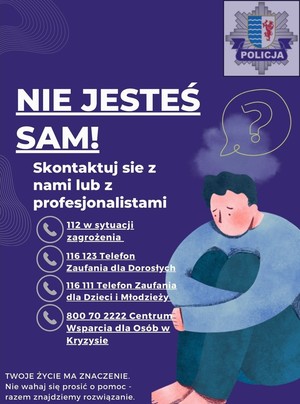 policjant prowadzi prelekcje z młodzieżą w sali