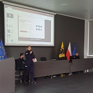 policjanci OPP podczas szkolenia