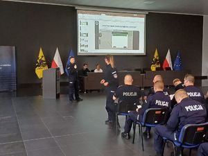 policjanci OPP podczas szkolenia