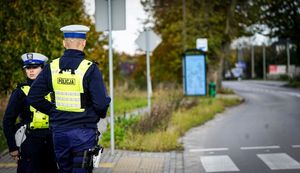 policjanci podczas działań