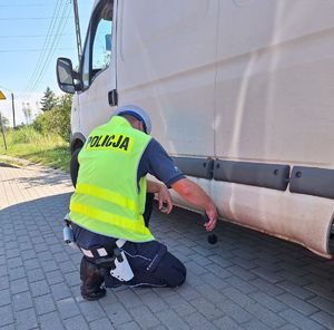 policjanci podczas działań