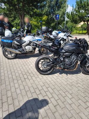 policjanci kontrolowali motocykle podczas działań