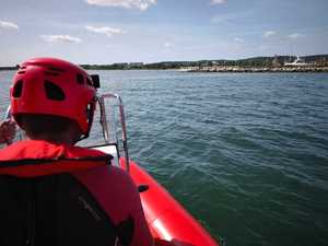 wspólne ćwiczenia służb na wodzie