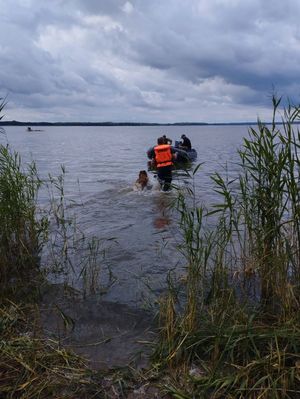 przewodnicy psów służbowych podczas szkolenia