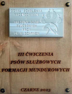 ĆWICZENIA PSÓW SŁUŻBOWYCH FORMACJI MUNDUROWYCH