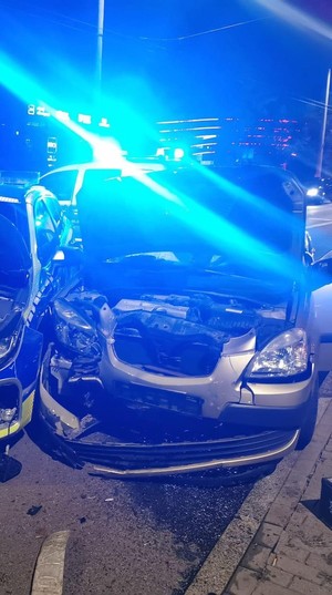 pojazd po ucieczce przed Policją