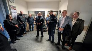 Komendant Wojewódzki Policji w Gdańsku nadinsp. Bogusław Ziemba wraz z Komendantem Miejskim Policji w Gdańsku insp. Sylwestrem Mieszczakiem gościł delegację przedstawicieli Uniwersytetu Stanowego im. Sam Huston w Teksasie w USA wśród, których byli również funkcjonariusze amerykańskiej Policji - Komendant Policji hrabstwa El Paso oraz Komendant Policji miasta Irving.