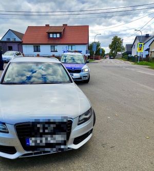 radiowóz i audi