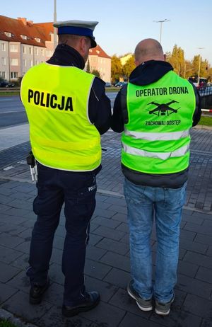 Dron w akcji - bezpieczeństwo na drogach zapewniamy także z powietrza.