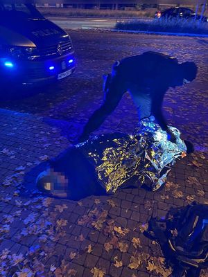 policjanci pomogli nietrzeźwemu