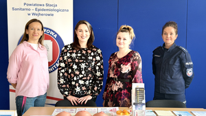 Spotkanie z Policją i Sanepidem w Wejherowie.