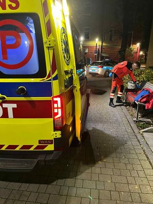 policjanci pomogli mężczyźnie